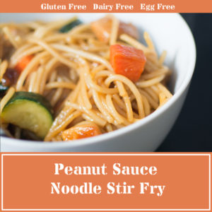 peanut sauce noodle stir fry