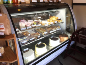 cold case at gluten free bakery