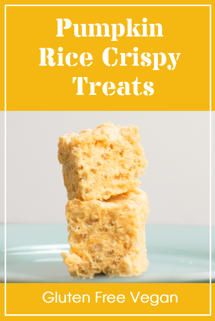 Pumpkin Vegan Gluten Free Rice Crispy Treats