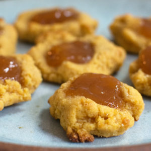 Thumbprints with Mango Guava Jam Gluten Free Vegan and Soy Free