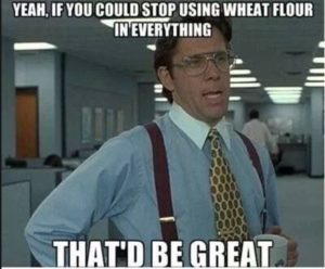 gluten free office meme